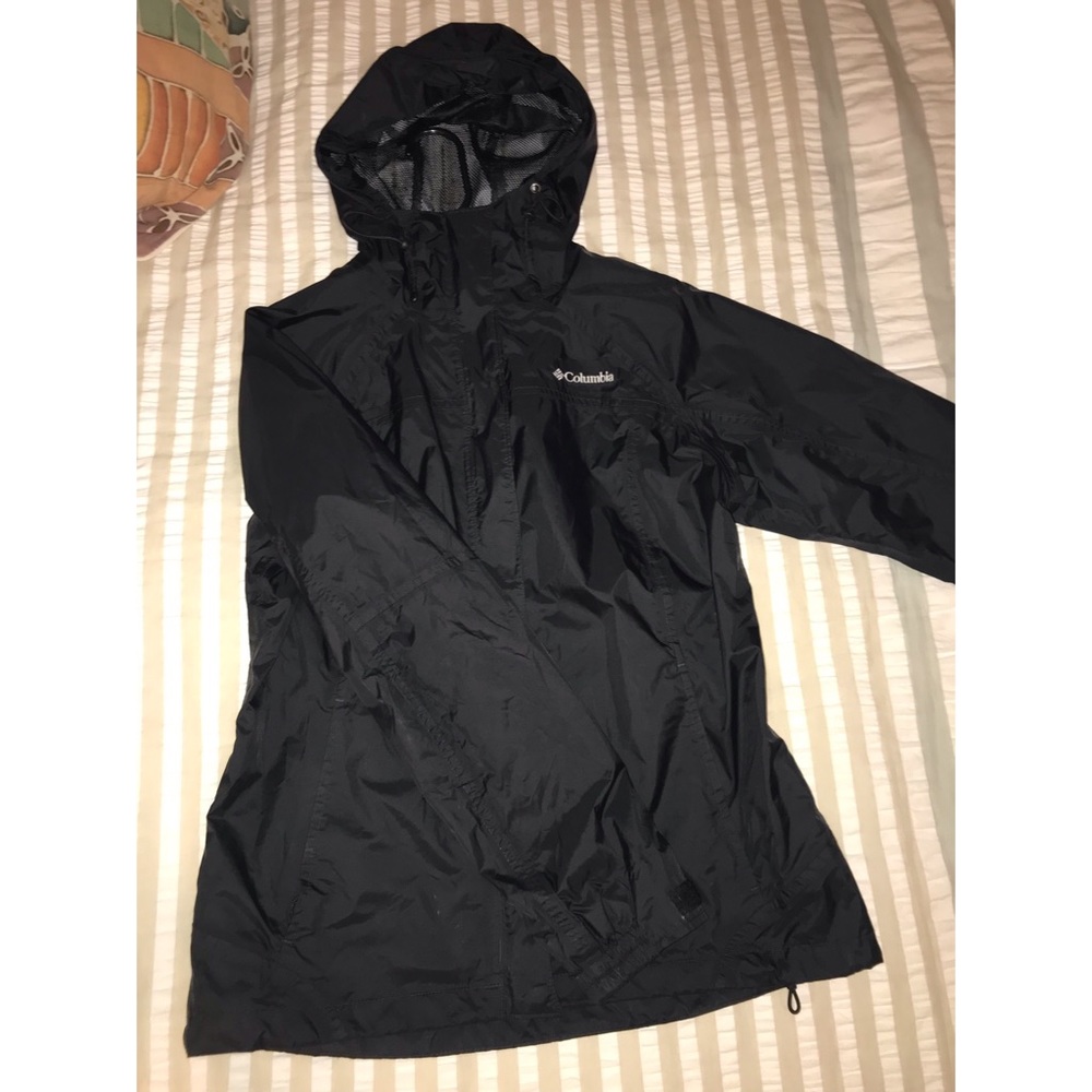 Columbia black rain jacket
